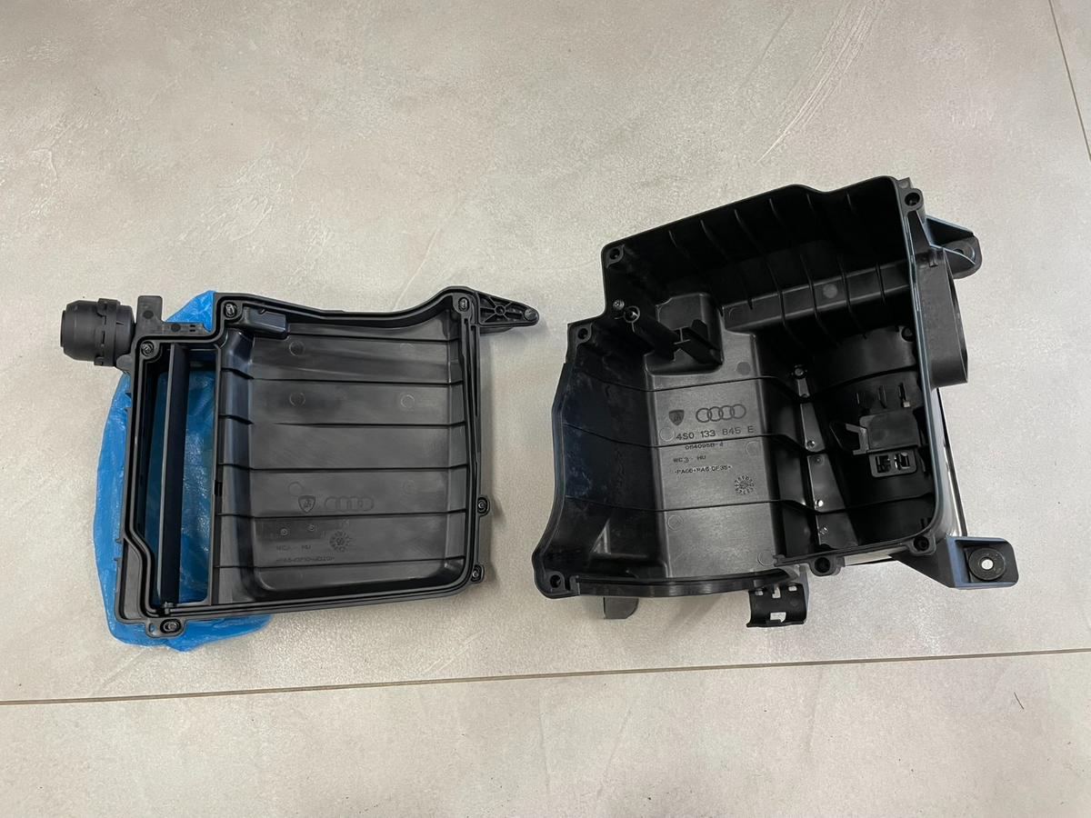 Audi R8 4S / Lamborghini Huracán skříň vzduchového filtru levá 5.2 V10 4S0133845E 4S0133846K originál . – obrázek 2