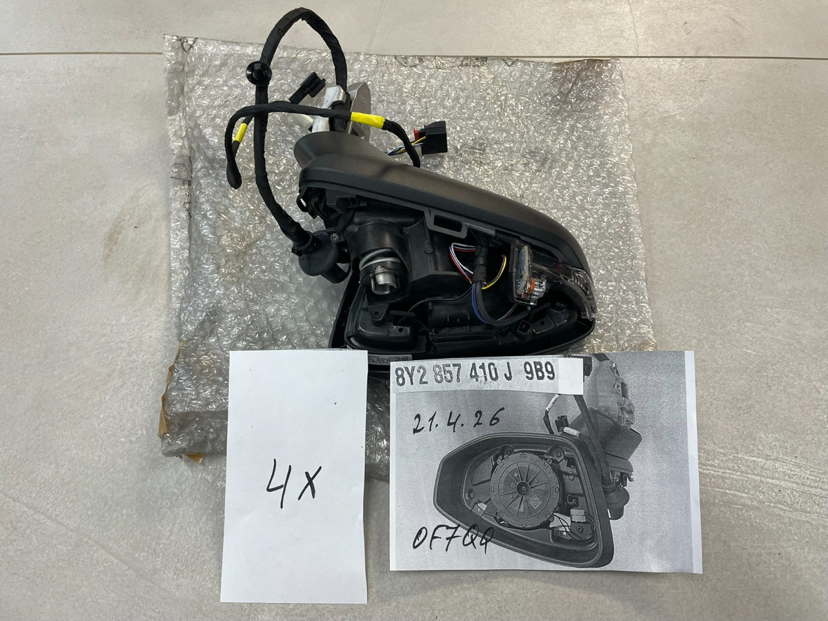 Audi A3 / S3 / RS3 8Y zpětné zrcátko pravé s kamerou 360° RHD 8Y2857410J 9B9 originál . – obrázek 18