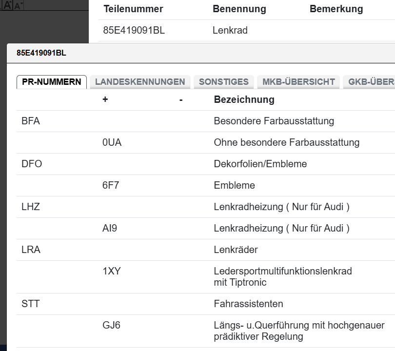 Audi A6 e-tron Lenkrad S-Line Soul beheizt Leder 85E419091BL – Bild 4
