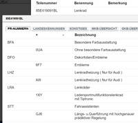 Audi A6 e-tron Lenkrad S-Line Soul beheizt Leder 85E419091BL – Bild 4
