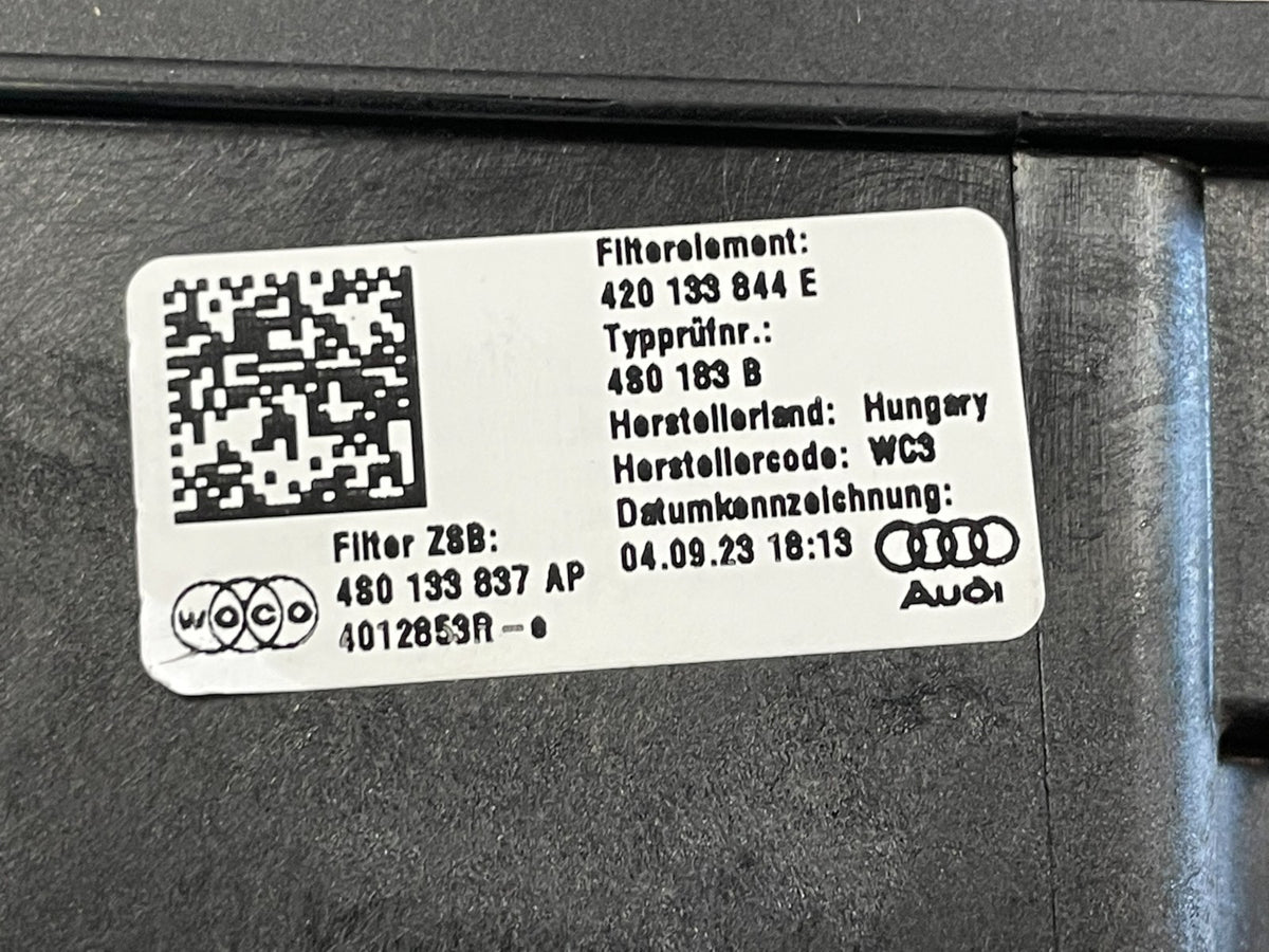 Audi R8 4S / Lamborghini Huracán skříň vzduchového filtru levá 5.2 V10 4S0133845E 4S0133846K originál . – obrázek 4