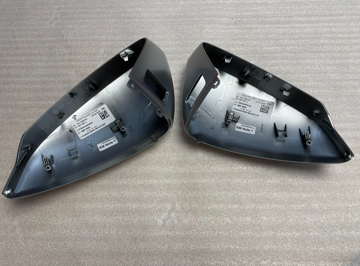 Audi A3 S3 8Y Mirror Covers Matte Chrome Left+Right 8Y1857527J 8Y1857528J – image 7