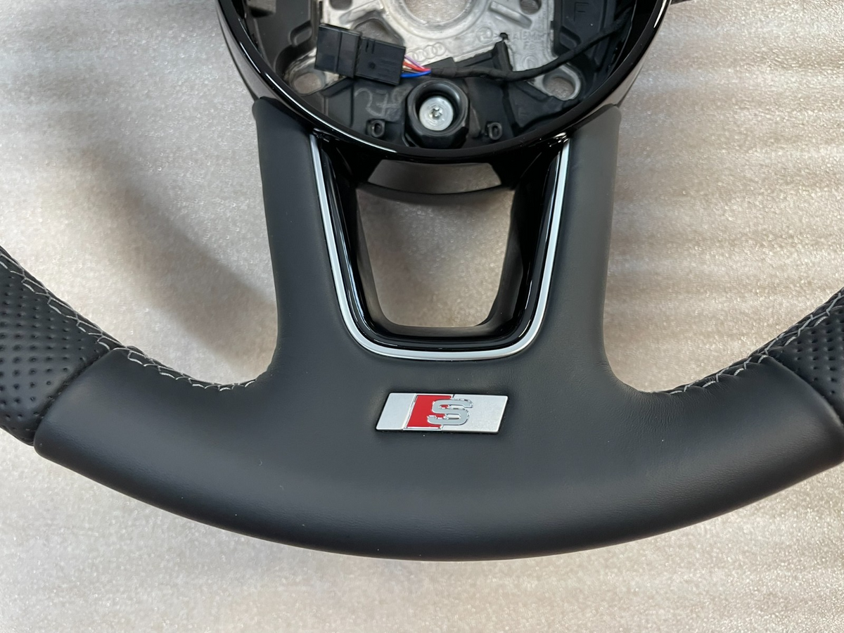 Audi A4/A5/Q2 sportovní kožený volant S-line perforovaný – 8W0419091FS – obrázek 5