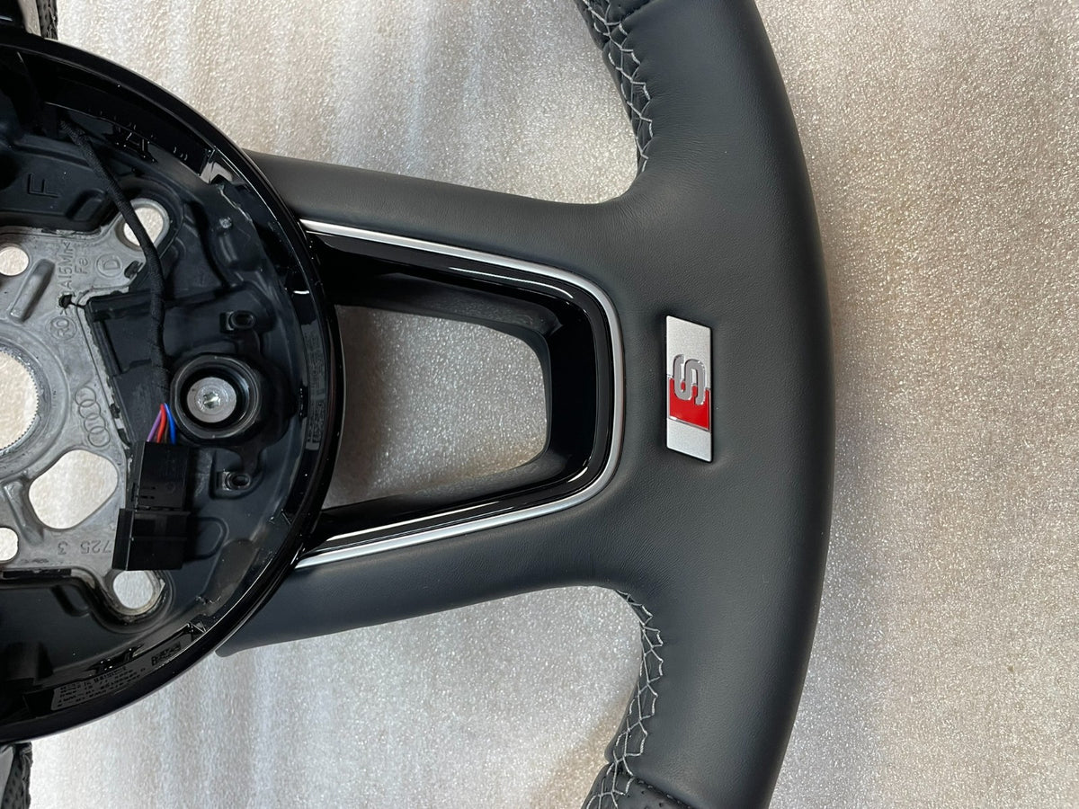 Audi A4/A5/Q2 sportovní kožený volant S-line perforovaný – 8W0419091FS – obrázek 10
