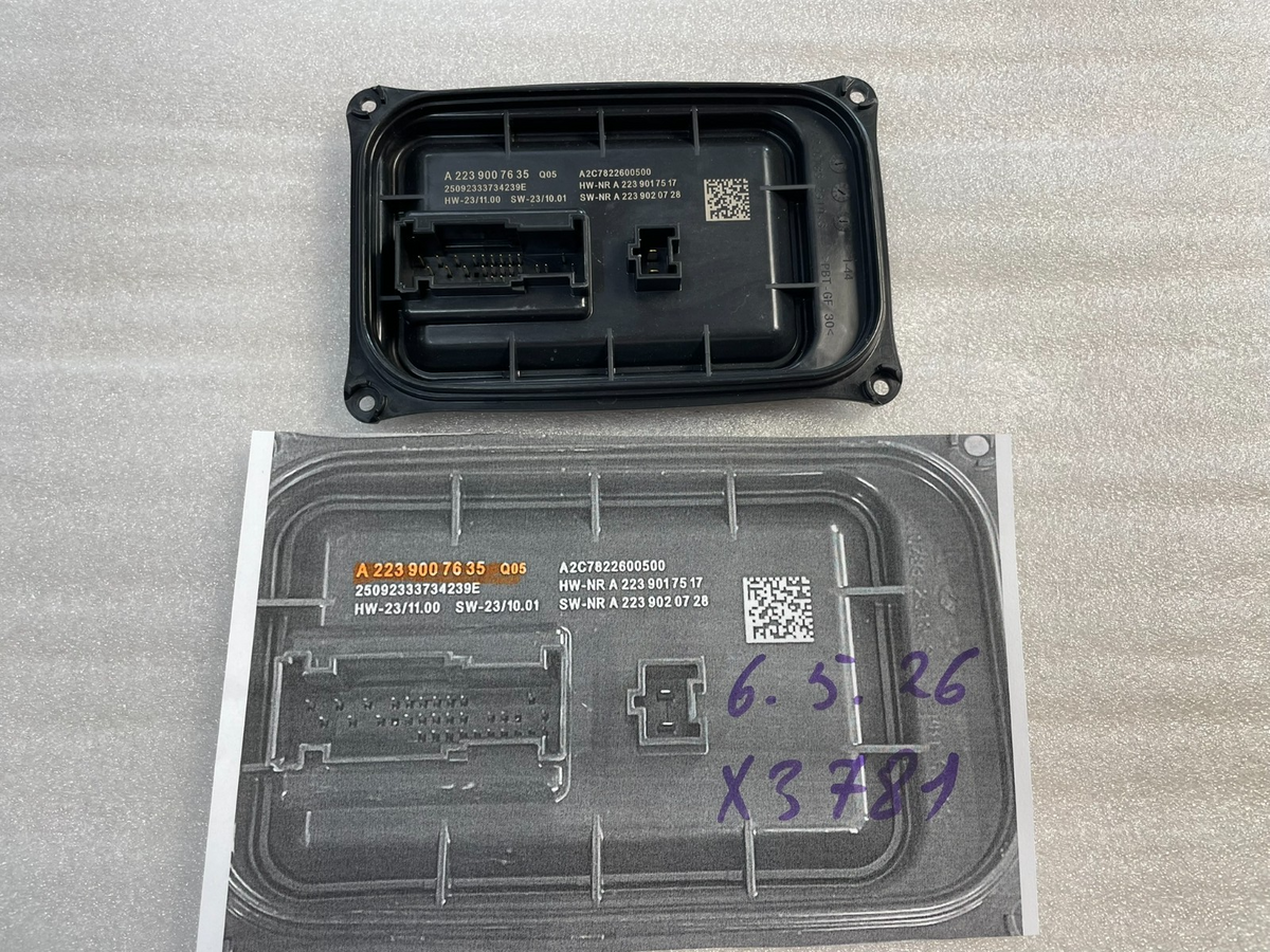 Mercedes S-Class W223 řídicí jednotka LED světlometu – A2239007635 – obrázek 12