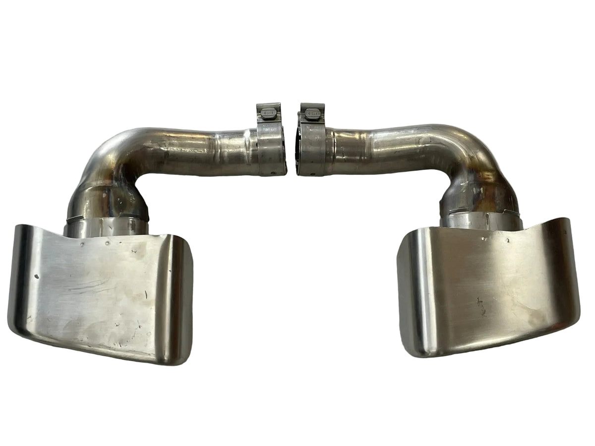 Porsche Cayenne 9Y Exhaust Tips Set Left + Right 9Y0253825 / 9Y0253826 Original