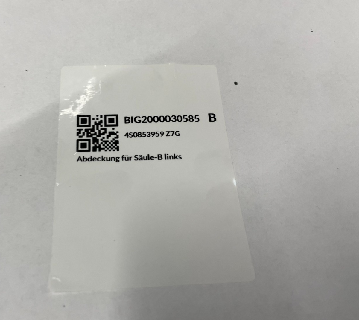 Audi R8 4S B-Säulenverkleidung links silber 4S0853959 Z7G – Bild 13