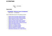 BMW 5/7/i3/i4/iX/X1/X2/iX3 řídicí jednotka správy baterie (SME) 61278873464 – obrázek 2