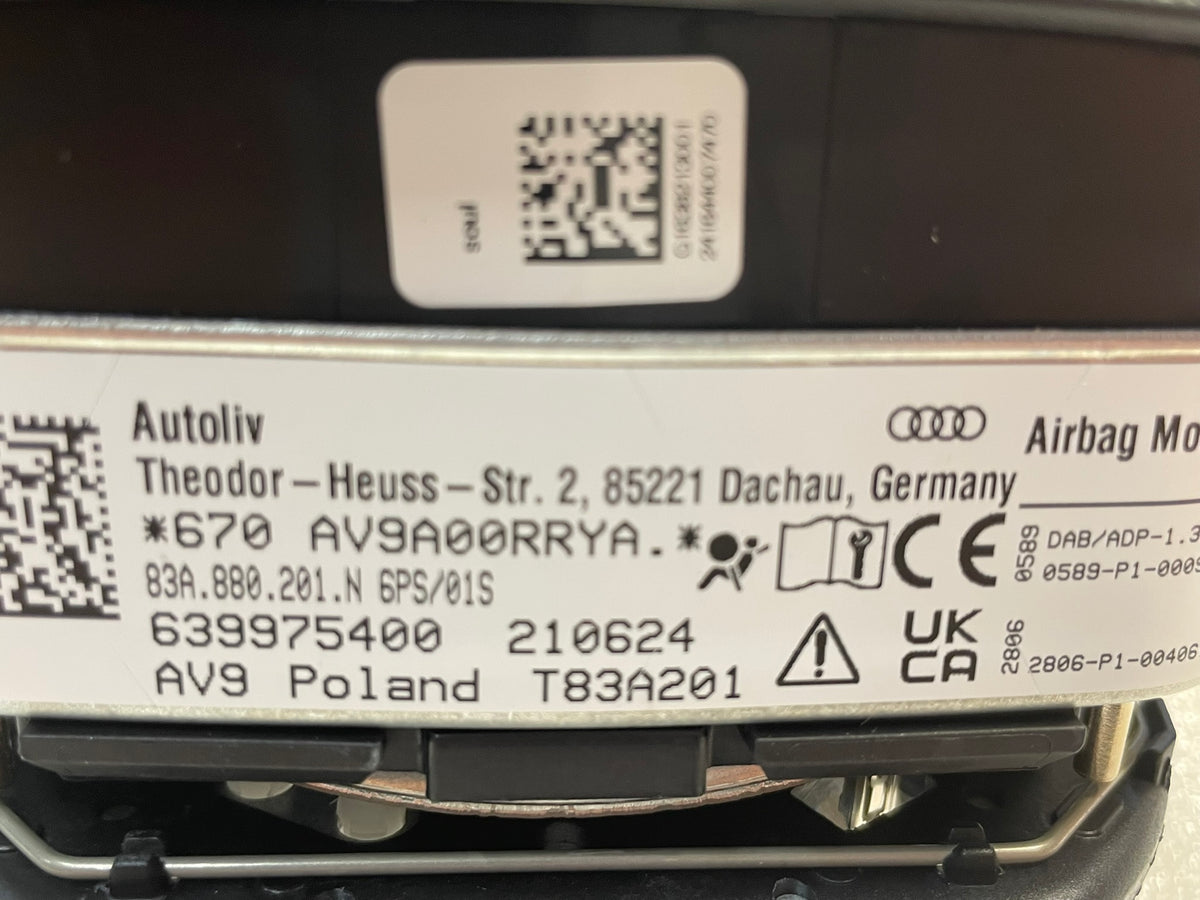 Airbag řidiče Audi Q3 / RSQ3 – 83A880201N Orig.