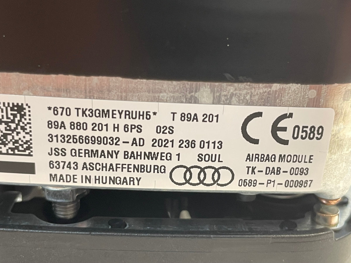 Airbag řidiče Audi Q4 E-tron 89A880201H Orig.