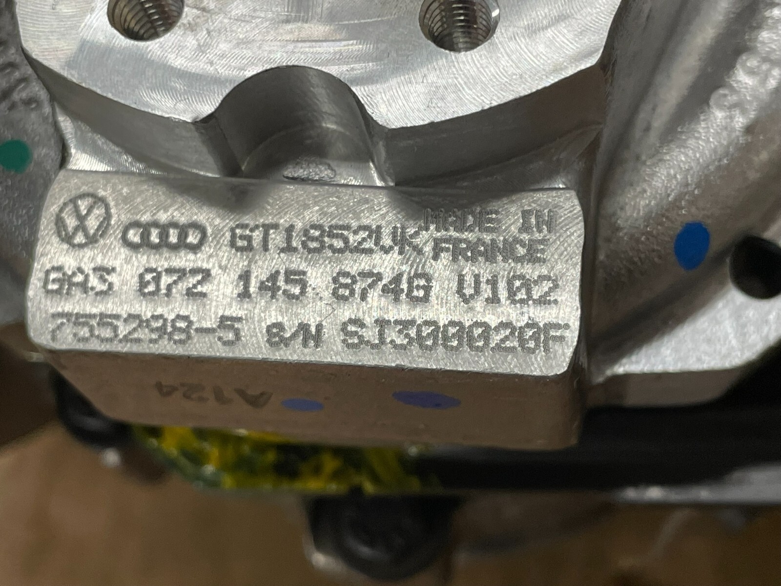 07Z145874G VW PHAETON 5.0 TDI -AJS- V10 TURBOLADER RECHTS 07Z145874G ORIG.NEU VW - Obrázek 5