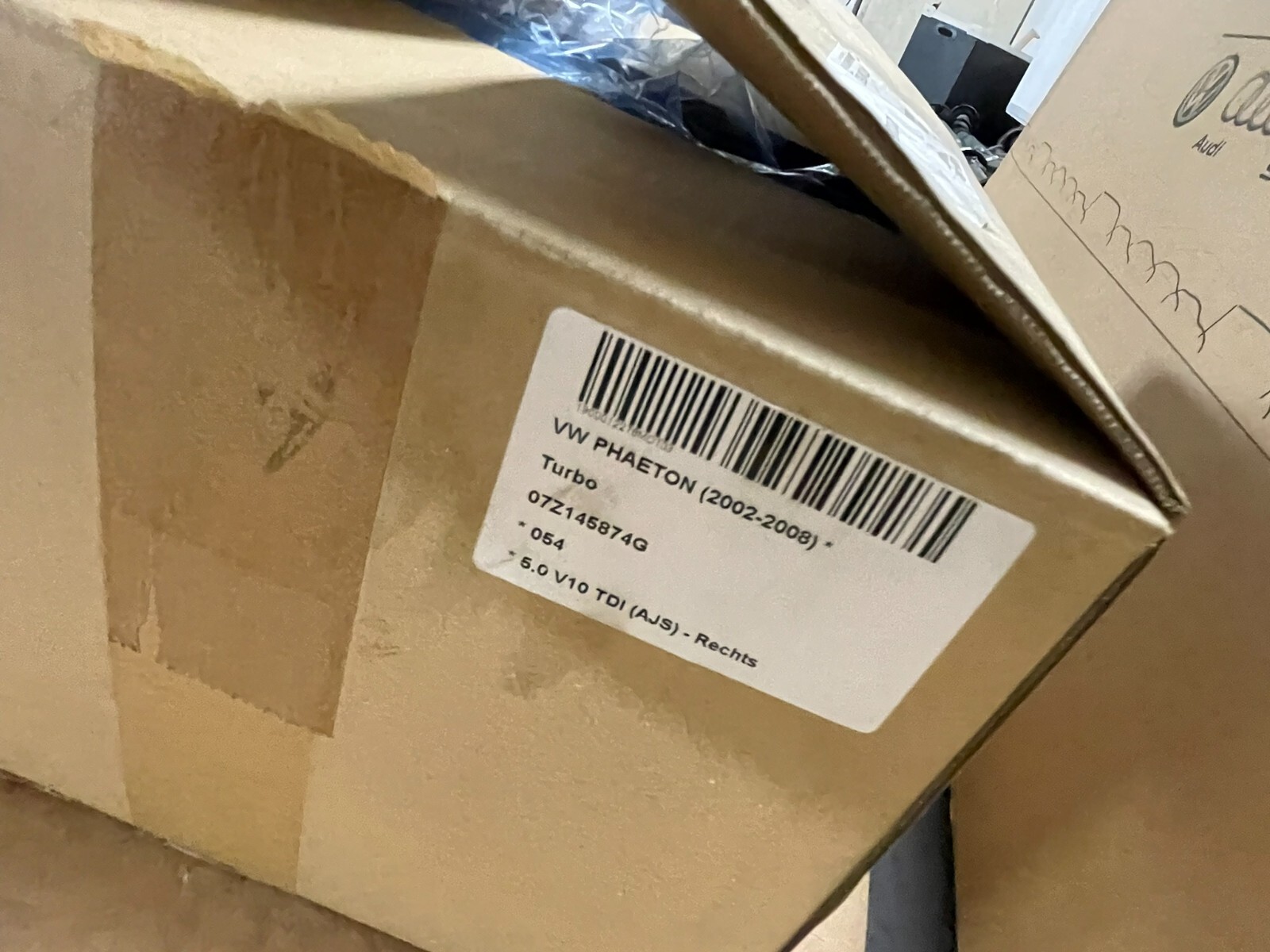 07Z145874G VW PHAETON 5.0 TDI -AJS- V10 TURBOLADER RECHTS 07Z145874G ORIG.NEU VW - Obrázek 10