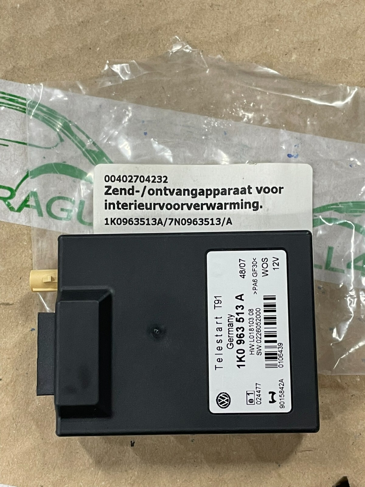 1K0963513A VOLKSWAGEN STANDHEIZUNG STEUERGERÄT WEBASTO 1K0963513A ORIG FAST NEU - Obrázek 8