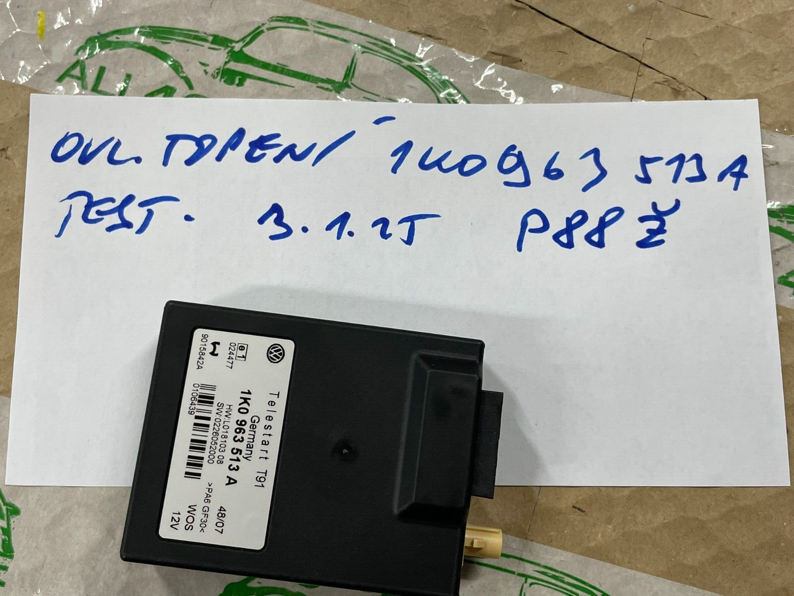 1K0963513A VOLKSWAGEN STANDHEIZUNG STEUERGERÄT WEBASTO 1K0963513A ORIG FAST NEU - Obrázek 9