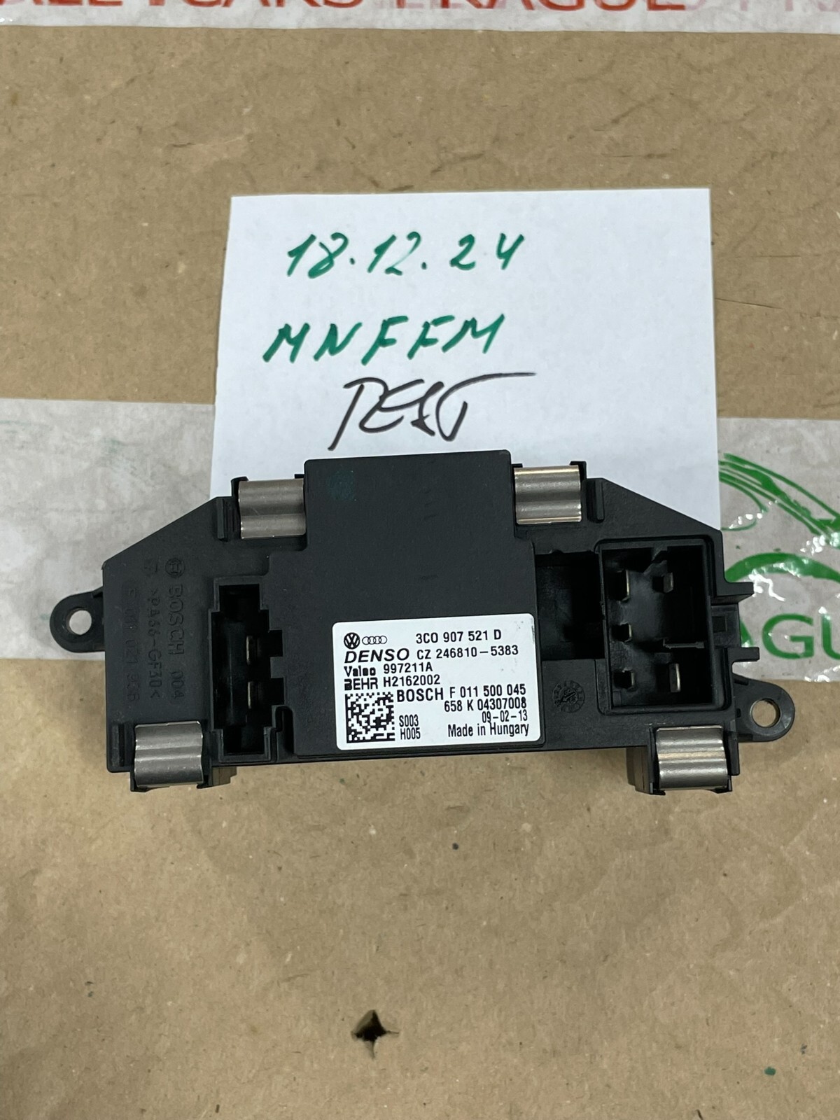 3C0907521D VW AUDI ŠKODA SEAT HEIZGEBLÄSE GEBLÄSEREGLER 3C0907521D FAST NEU TEIL - Obrázek 10