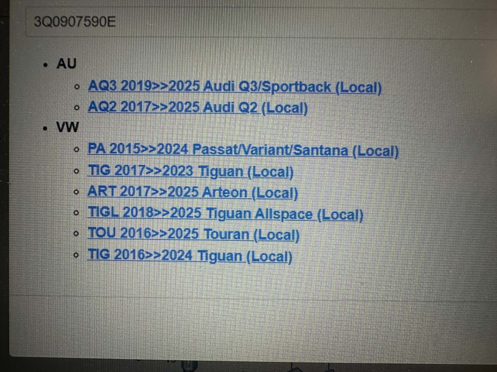 3Q0907590E VW AUDI SPURWECHSELASSISTENT RADAR GERÄT 3Q0907590E FAST NEU TEST CAR - Obrázek 5