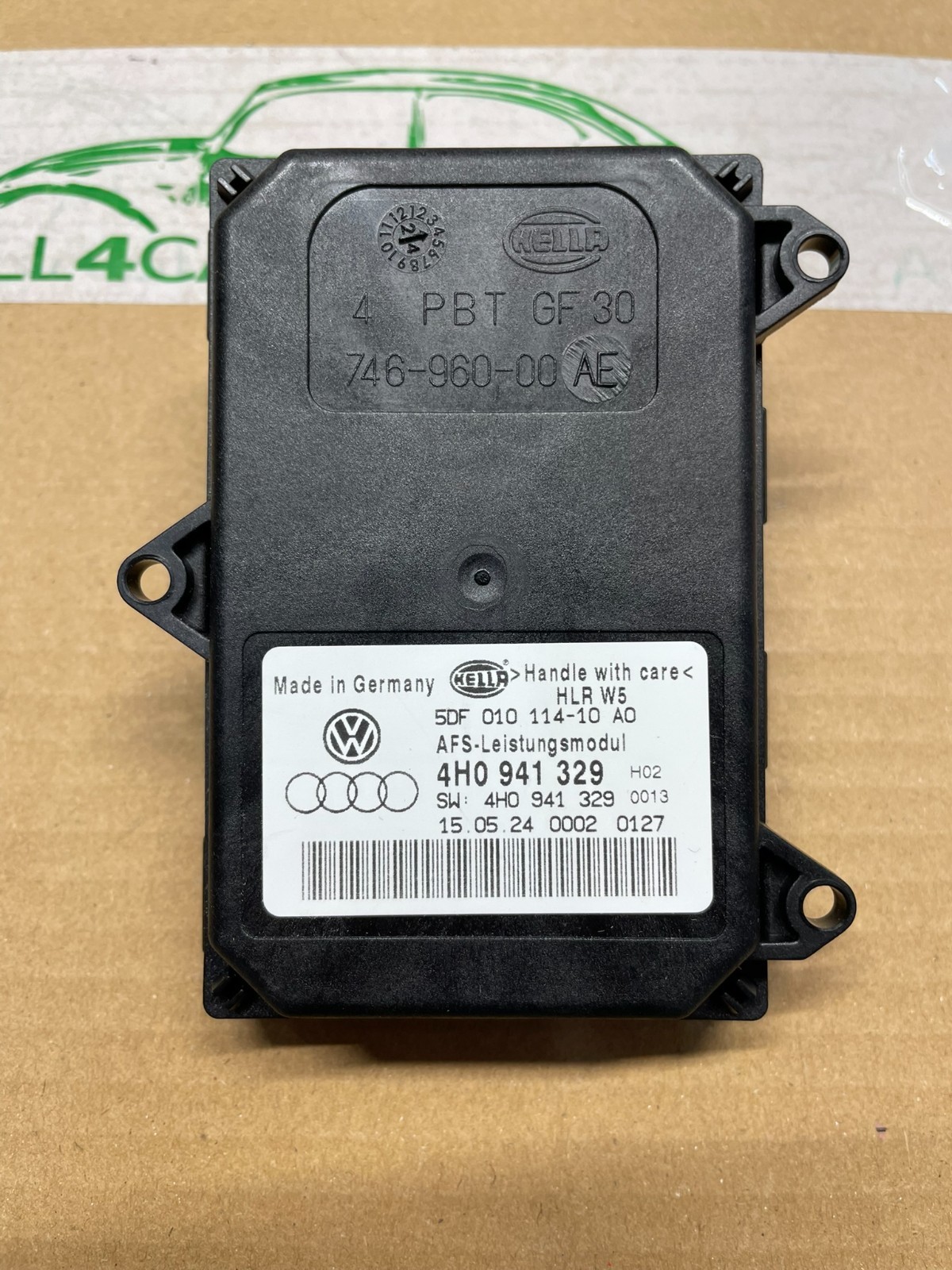 4H0941329 AUDI VW ŠKODA STEUERGERÄT FÜR KURVENLICHT 4H0941329 XENON ORIG.NEU !!! - Obrázek 3