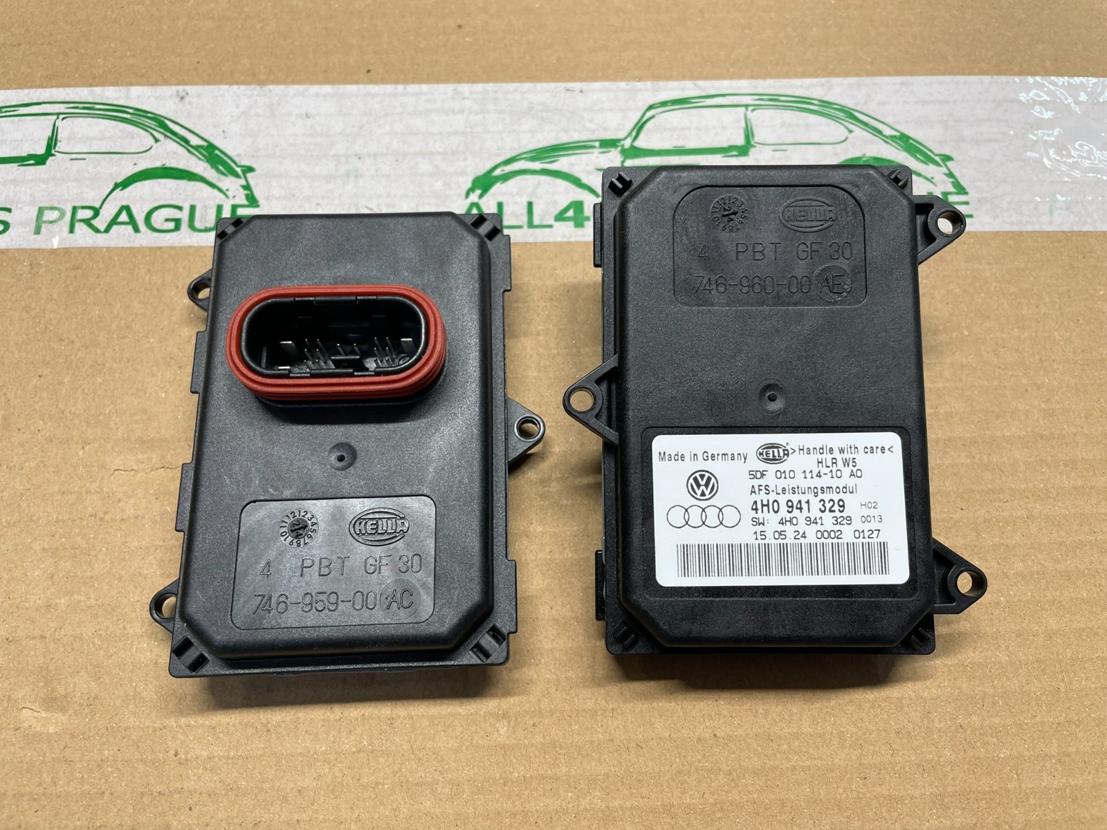 4H0941329 AUDI VW ŠKODA STEUERGERÄT FÜR KURVENLICHT 4H0941329 XENON ORIG.NEU !!! - Obrázek 4