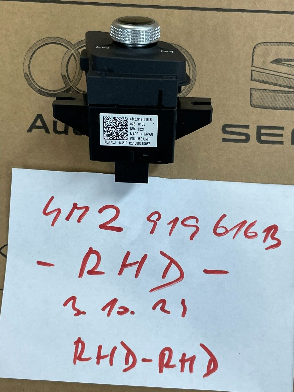 4M2919616B AUDI Q7 4M RHD LAUTSTÄRKEREGLER SCHALTTAFEL 4M2919616B Fast Neu Test - Obrázek 11