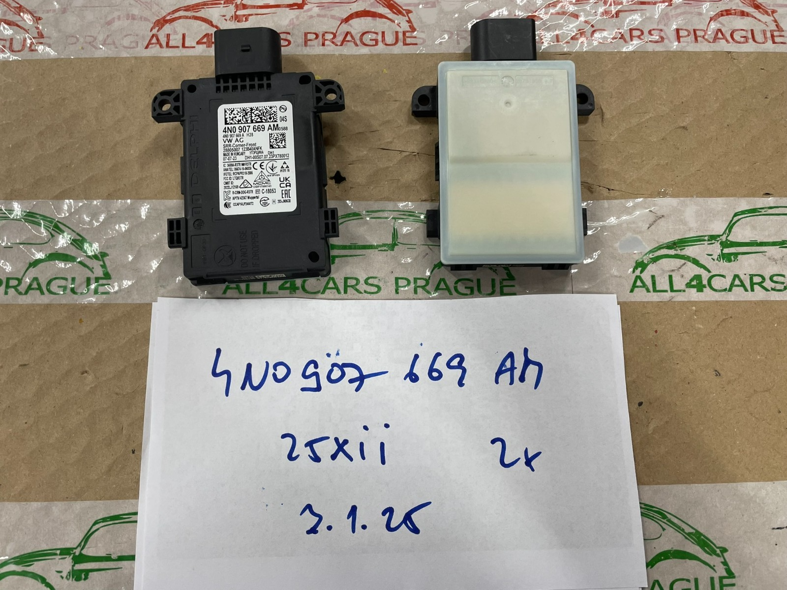 4N0907669AM VW AUDI RADARSENSOR SPURWECHSLER ASSISTENT VORN LINKS ODER RECHTS - Obrázek 9