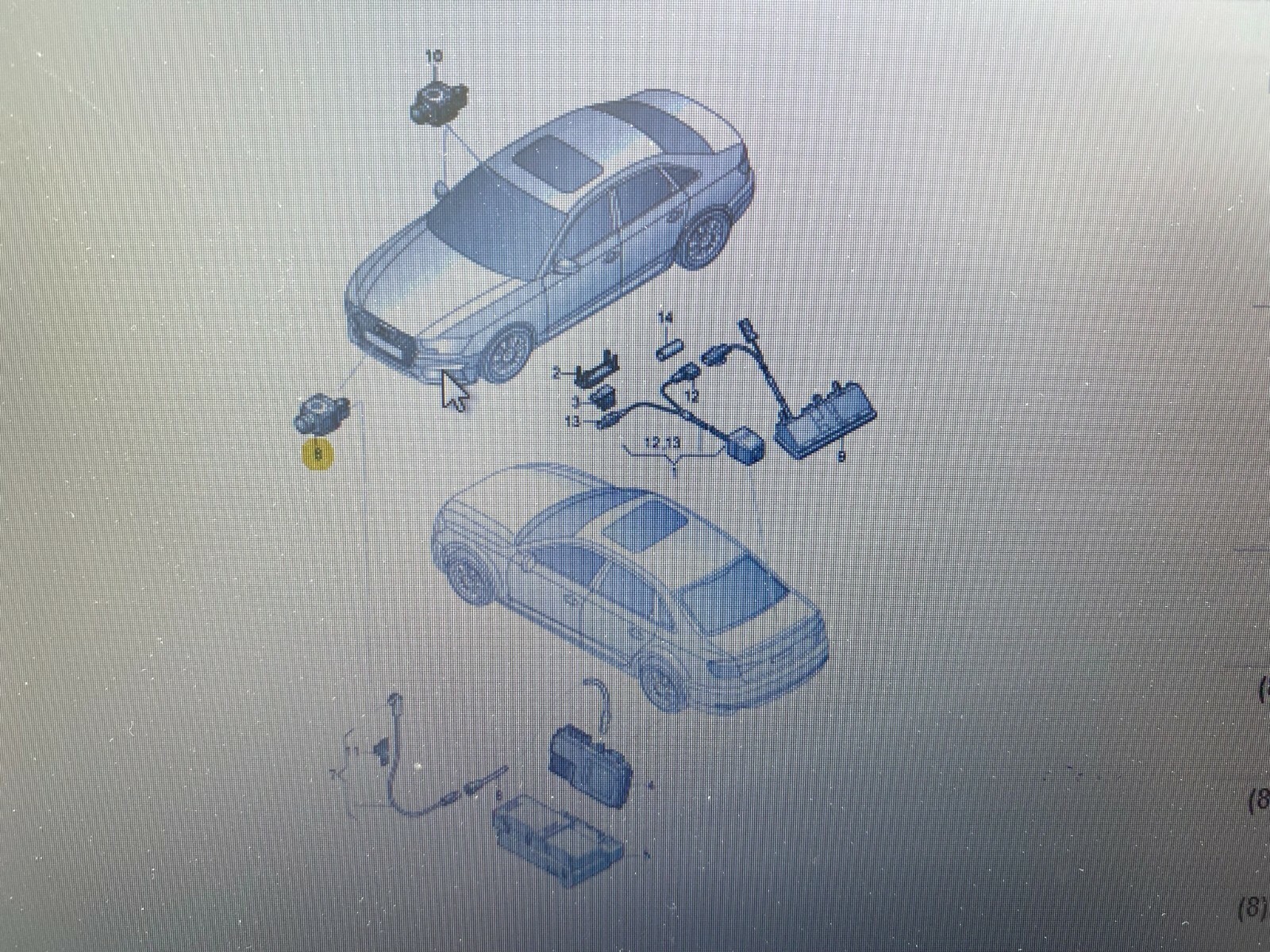 5Q0980546A AUDI KAMERA VIEW 360° 5Q0980546A / 5Q0 980 546 A ORIGINAL NEU - Obrázek 9