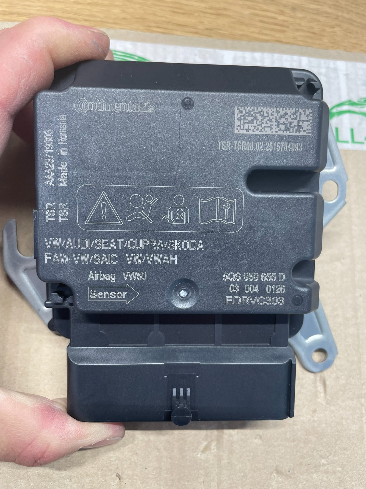 5QS959655D VW ŠKODA SEAT STEUERGERÄT FÜR AIRBAG 5QS959655D ORIG.NEU VW TEIL 0 KM - Obrázek 12