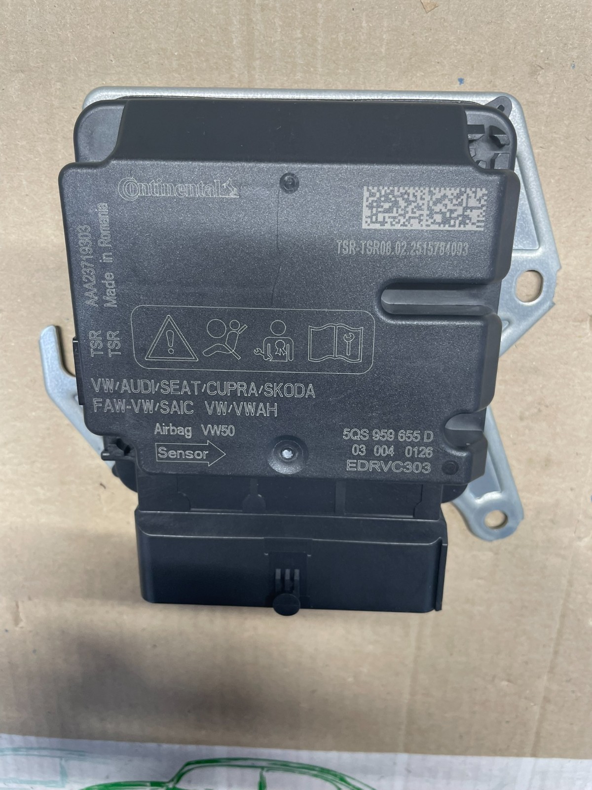 5QS959655D VW ŠKODA SEAT STEUERGERÄT FÜR AIRBAG 5QS959655D ORIG.NEU VW TEIL 0 KM - Obrázek 8