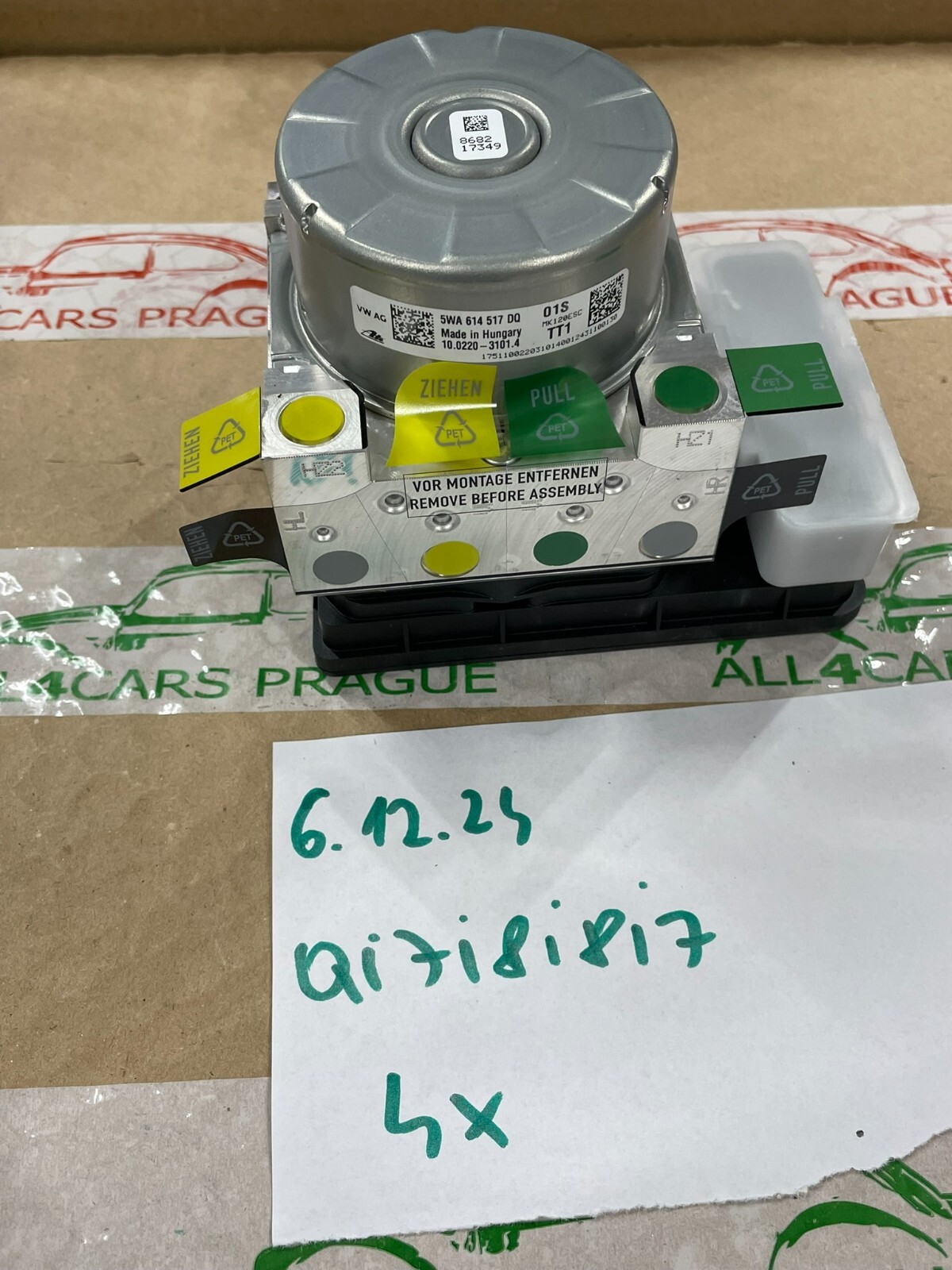 5WA614517DQ VW SKODA AUDI SEAT 5WA614517DQ ABS-STEUERGERÄT BLOCK PUMPE ORIG.NEU - Obrázek 15