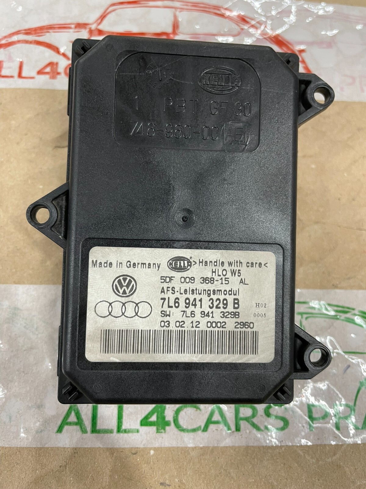 7L6941329B VW AUDI ŠKODA XENON AFS LEISTUNGSMODUL 7L6941329B FAST NEU TEIL TEST - Obrázek 7