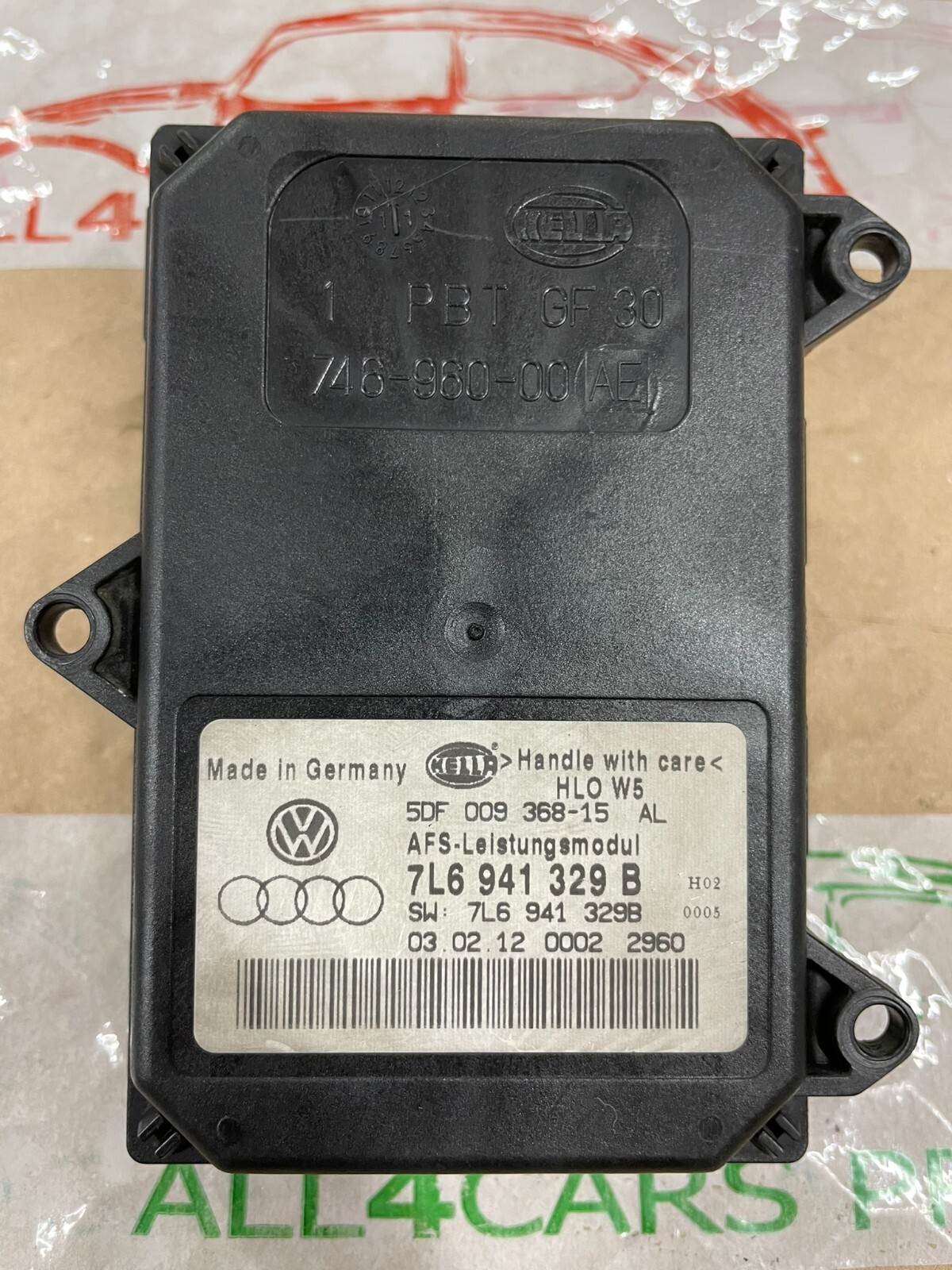 7L6941329B VW AUDI ŠKODA XENON AFS LEISTUNGSMODUL 7L6941329B FAST NEU TEIL TEST - Obrázek 8