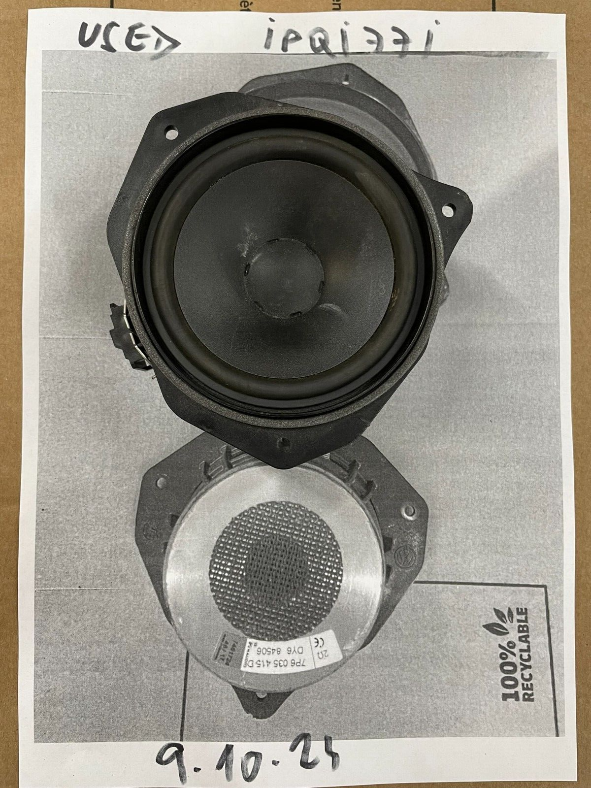 7P6035415D VW TOUAREG CR7 TÜR LAUTSPRECHER VORN 7P6035415D ORIG.VW TEIL - Obrázek 15