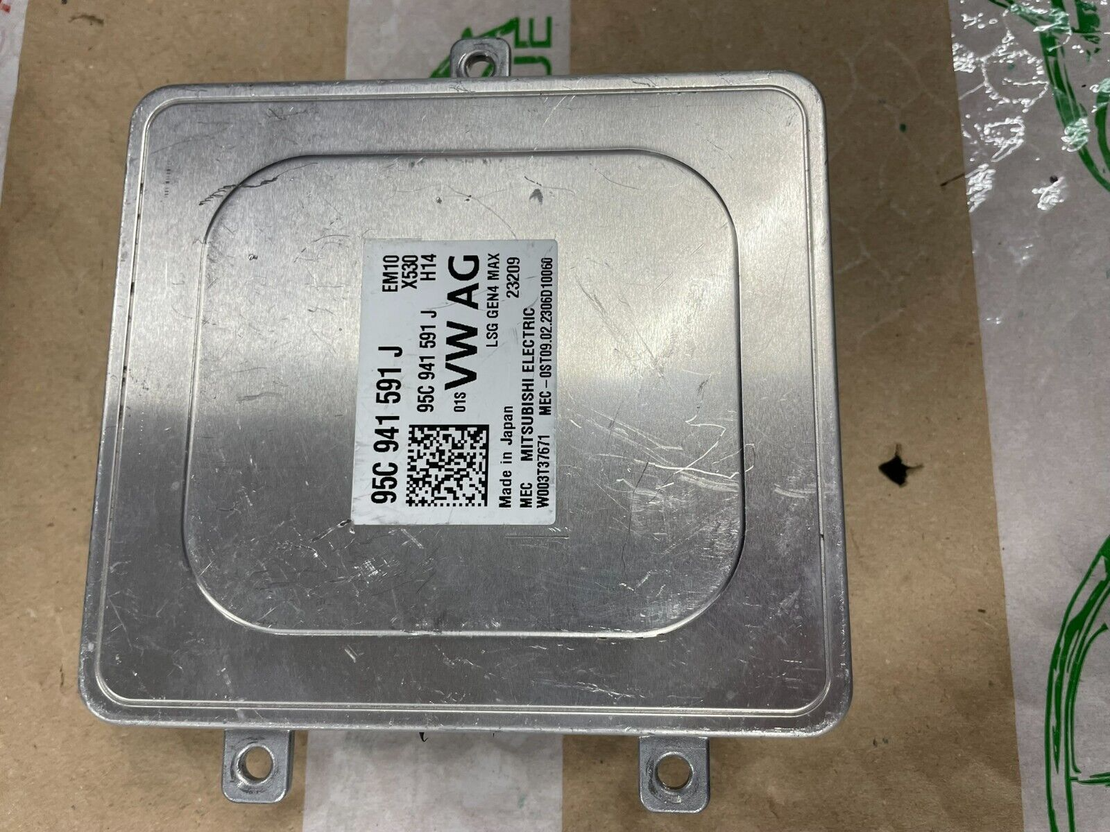 95C941591J PORSCHE AUDI VW SEAT SCHEINWERFER STEUERGERÄT 95C941591J ORIG.NEU ! - Obrázek 3