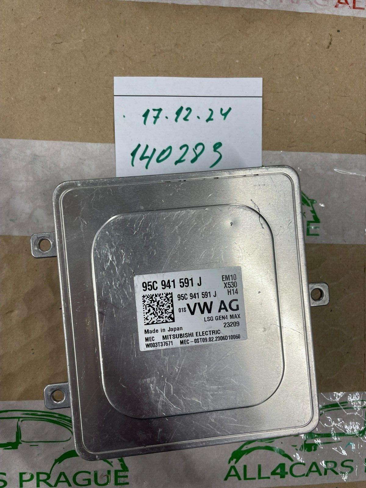 95C941591J PORSCHE AUDI VW SEAT SCHEINWERFER STEUERGERÄT 95C941591J ORIG.NEU ! - Obrázek 9