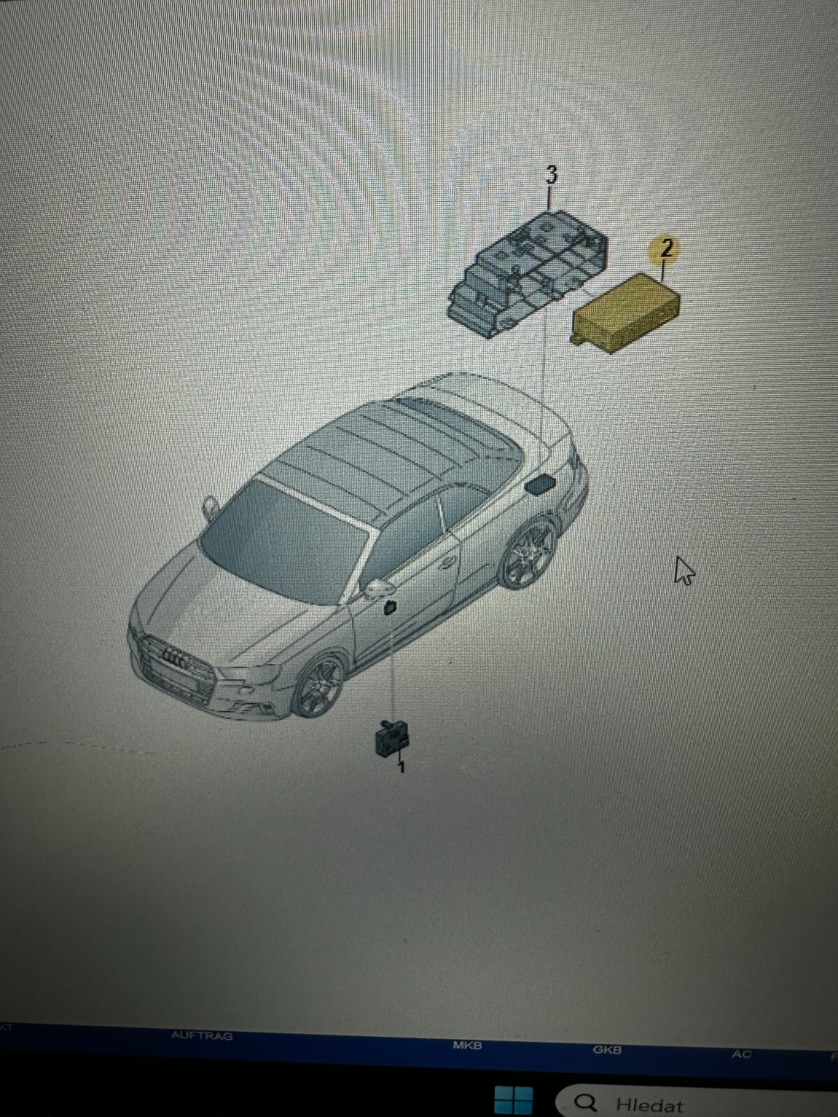 AUDI A3 STEUERGERÄT VERDECKBETÄTIGUNG 8V7959255 Fast Neu Teil demont v.Test Car. - Obrázek 5