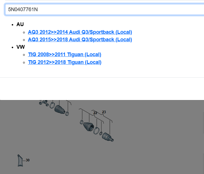 AUDI A3 VW TIGUAN GELENKWELLE MIT GLEICHLAUFGELENKEN LIKS 5N0407761N TEST CAR - Obrázek 5