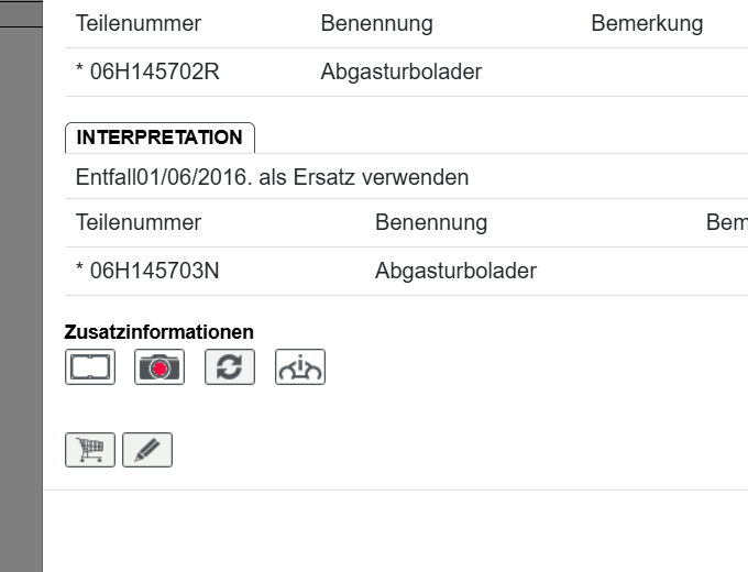AUDI A4 A5 Q5 TURBO 2.0 TFSI 06H145702R = 06H145703N = 06H145703R = 06H145703S - Obrázek 5