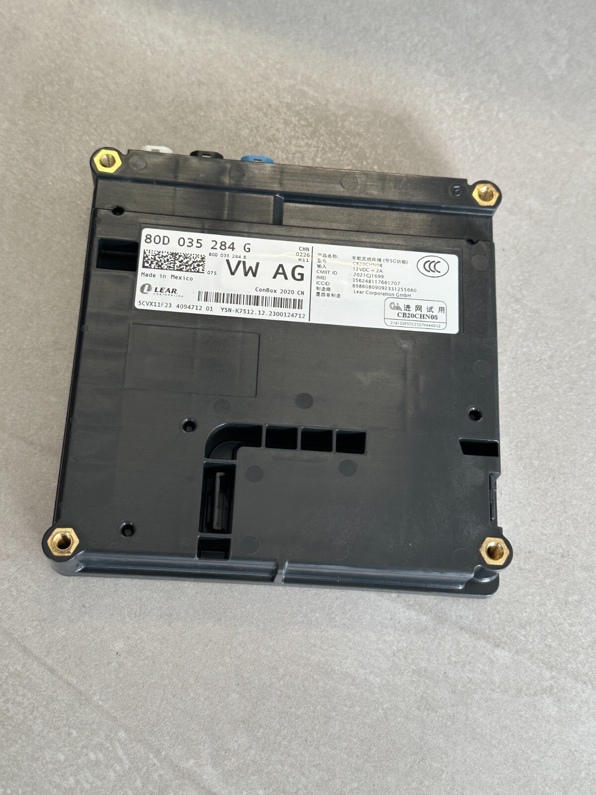 AUDI A4 B9 STEUERGERÄT NOTRUFMODUL - KOMMUNIKATIONSEINHEIT 80D035284G ORIG.NEU ! - Obrázek 4