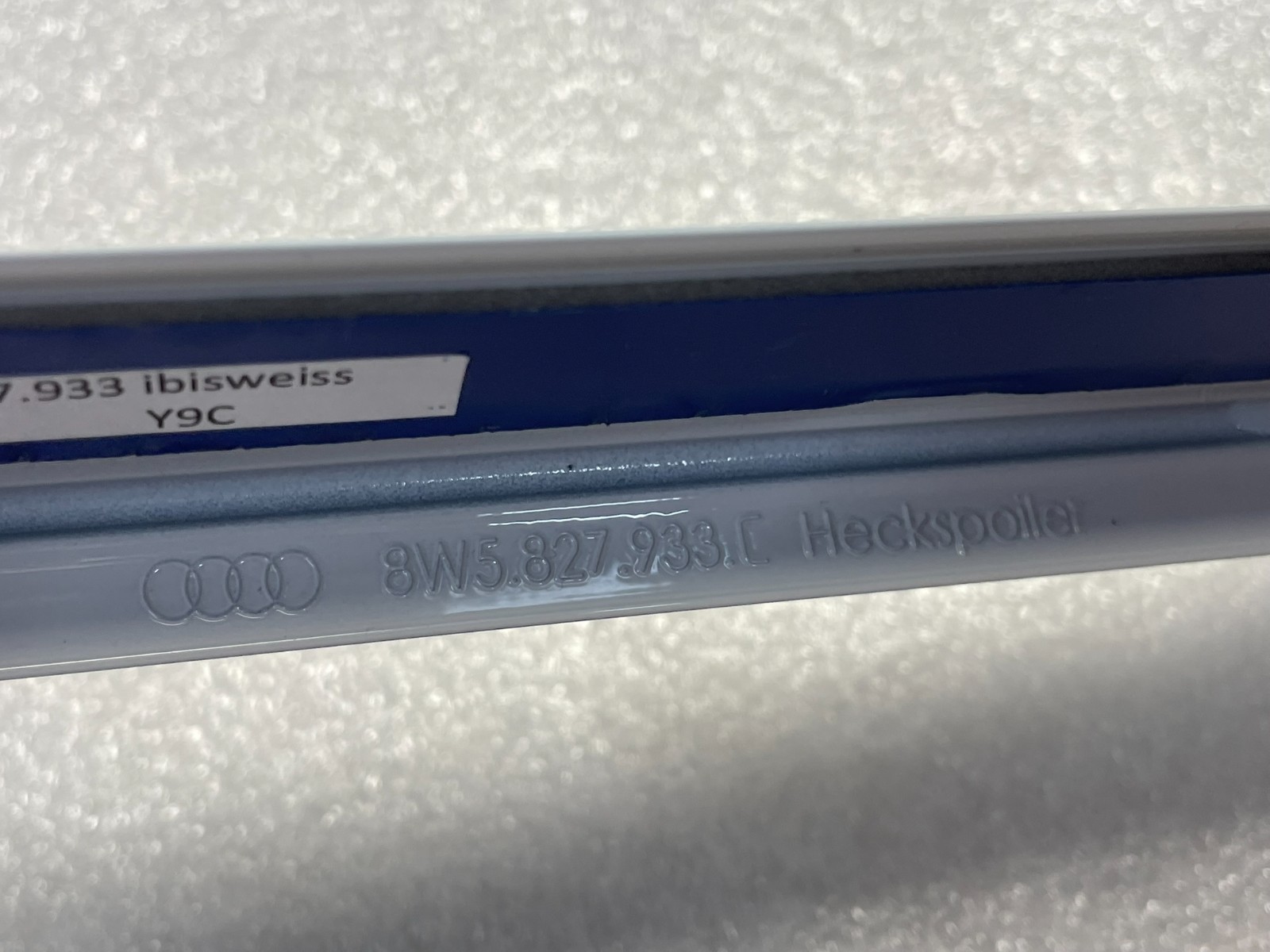 AUDI A4 S4 8W B9 HECKKLAPPE SPOILER 8W5827933C IBIS WEISS ORIG AUDI NEU!! - Obrázek 12