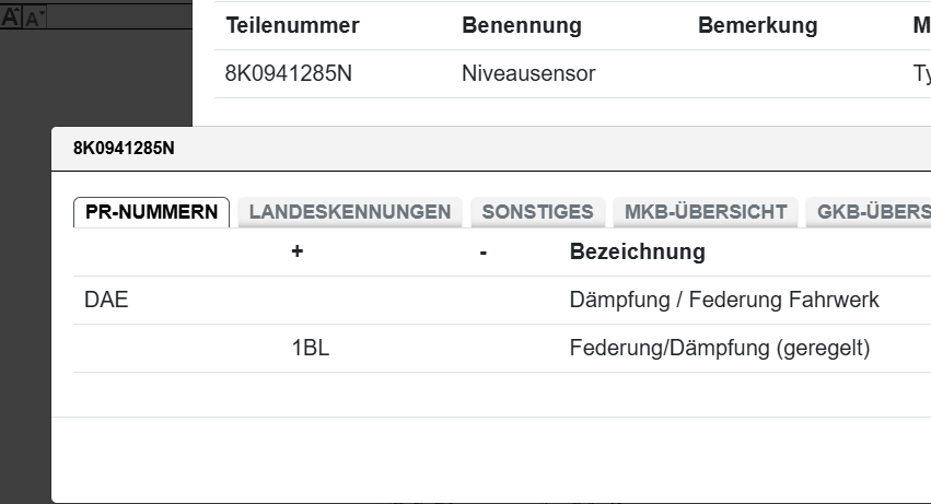 AUDI A5 NIVEAUSENSOR LEUCHTWEITENREGELUNG VORNE LINKS 8K0941285N + 8K0907503 - Obrázek 6
