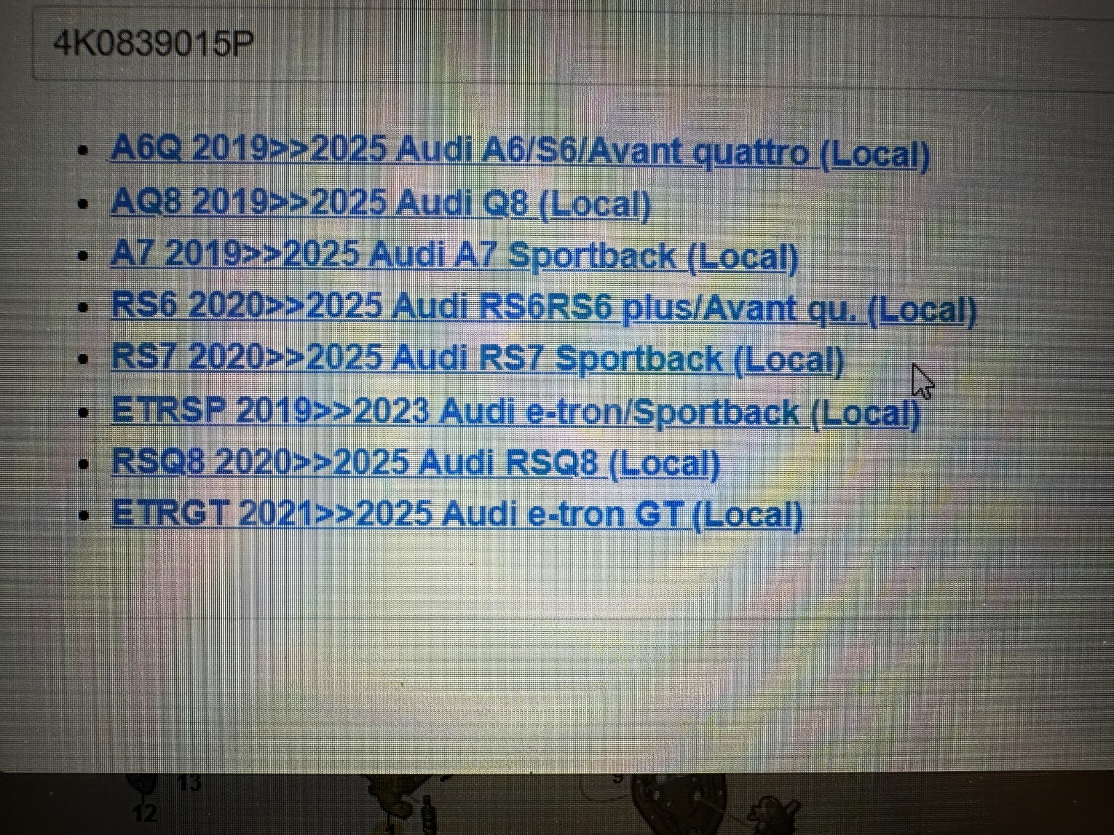 AUDI A6 A7 Q8 E-TRON TÜRSCHLOSS HINTEN LINKS 4K0839015P ORIG.NEU!! - Obrázek 7