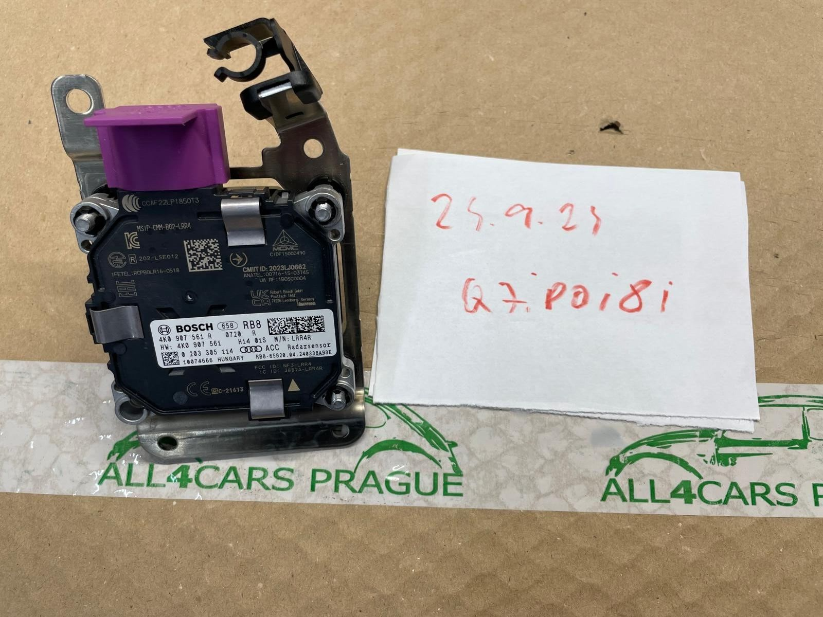 AUDI A6, RS6, A7, RS7, E-TRON RADARSENSOR ACC ABSTANDREGELUNG 4K0907561R - Obrázek 17