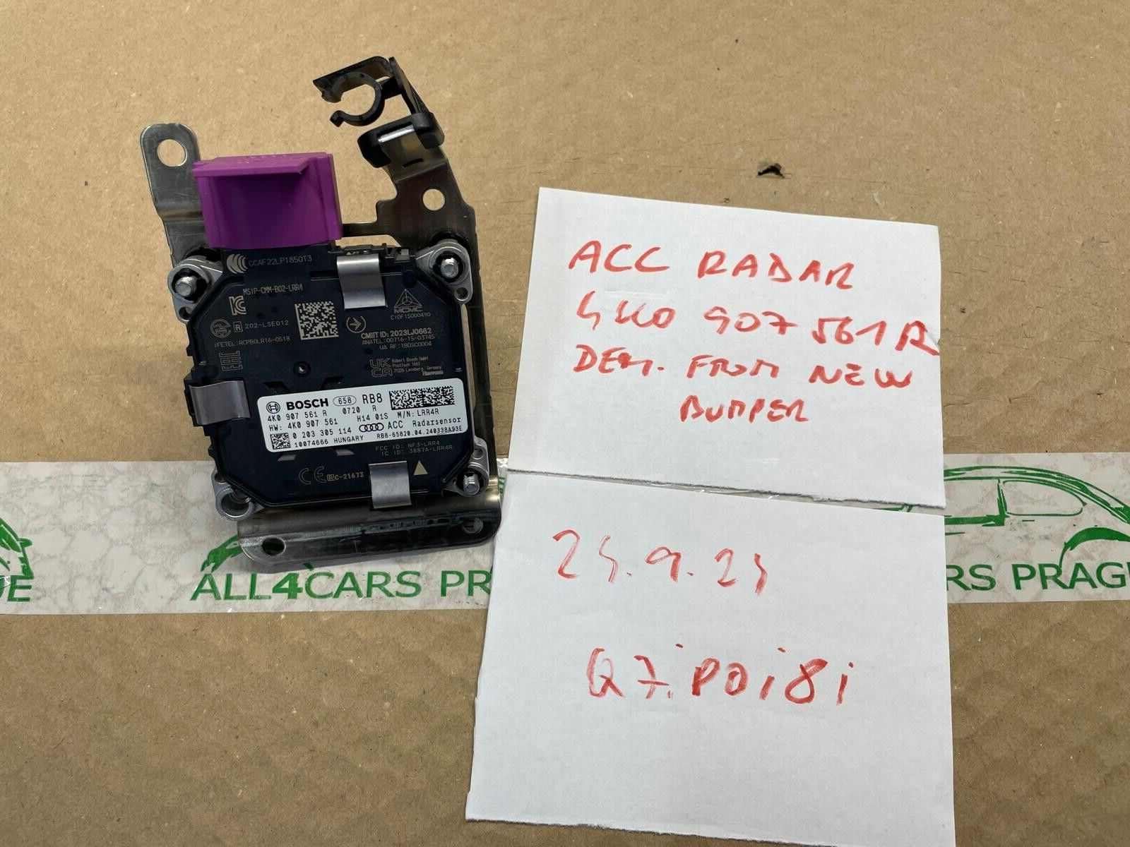 AUDI A6, RS6, A7, RS7, E-TRON RADARSENSOR ACC ABSTANDREGELUNG 4K0907561R - Obrázek 20