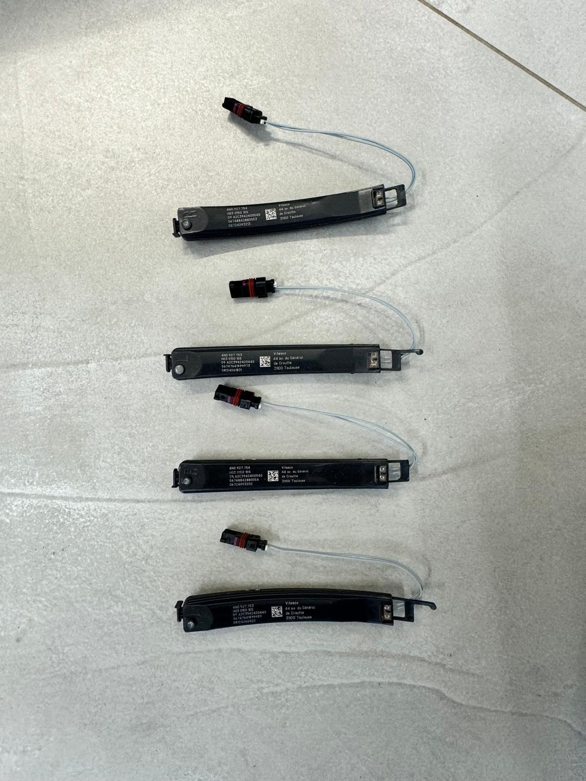 AUDI A6,A7,A8/RS6,RS7,Q8...KESSY ANTENE TÜRGRIFFSENSOR SATZ 4N0927753 4N0927754