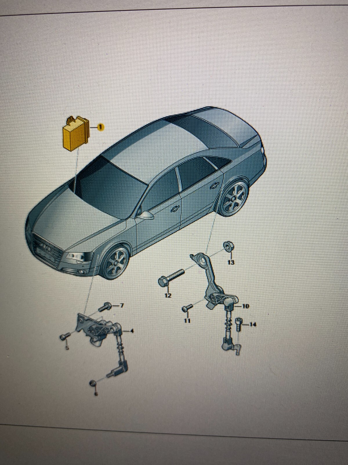 AUDI A7,A8 STEUERGERÄT LEUCHTWEITENREGULIERUNG KURVENLICHT 4H0907357 - Obrázek 13