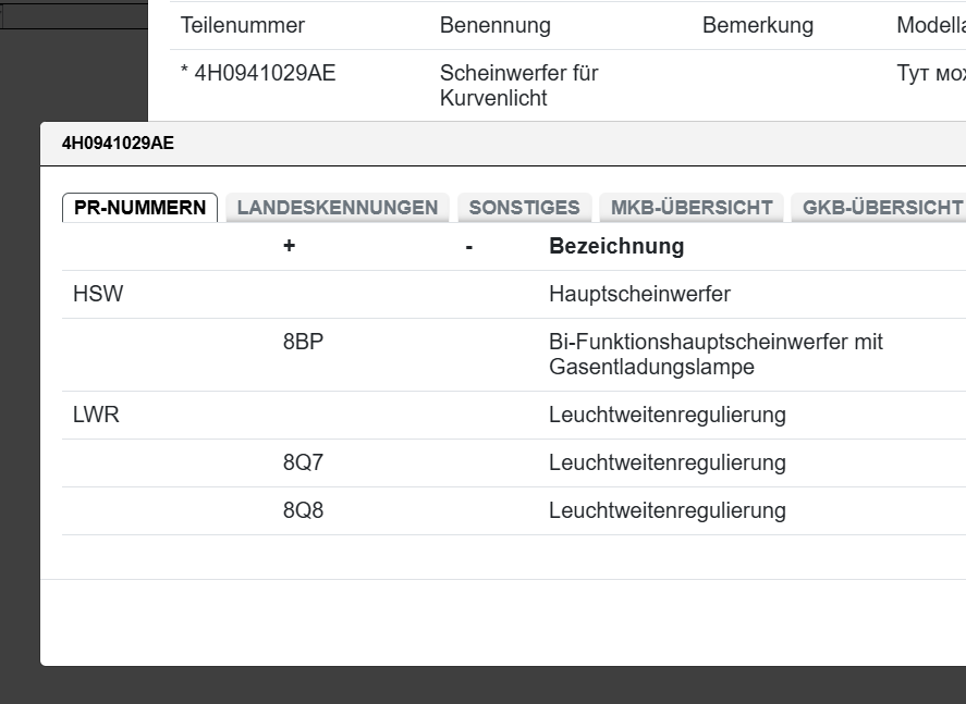AUDI A8 BI-XENON SCHEINWERFER KURVENLICHT LINKS 4H0941029AE = 4H0941029BN NEU OE - Obrázek 5