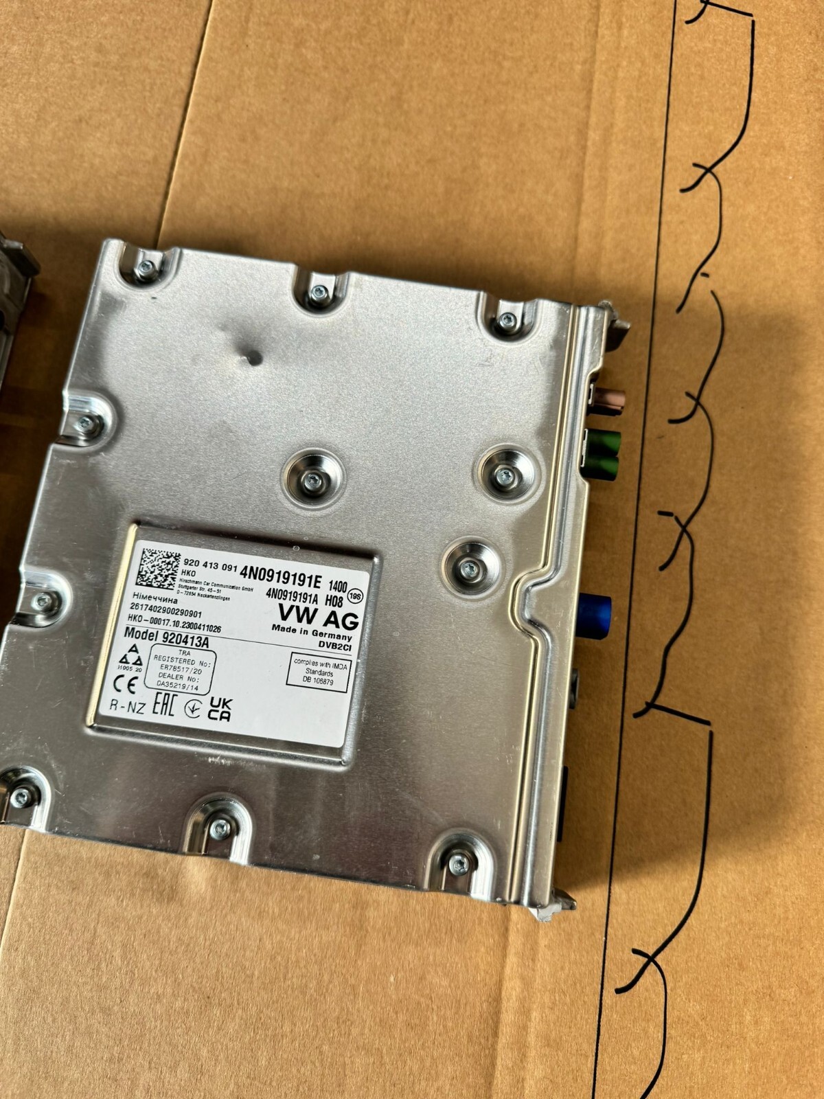 AUDI DIGITAL TV TUNER A6,A7,A8,Q7,Q8,E-TRON STEUERGERÄT TV TUNER 4N0919191E NEU! - Obrázek 18