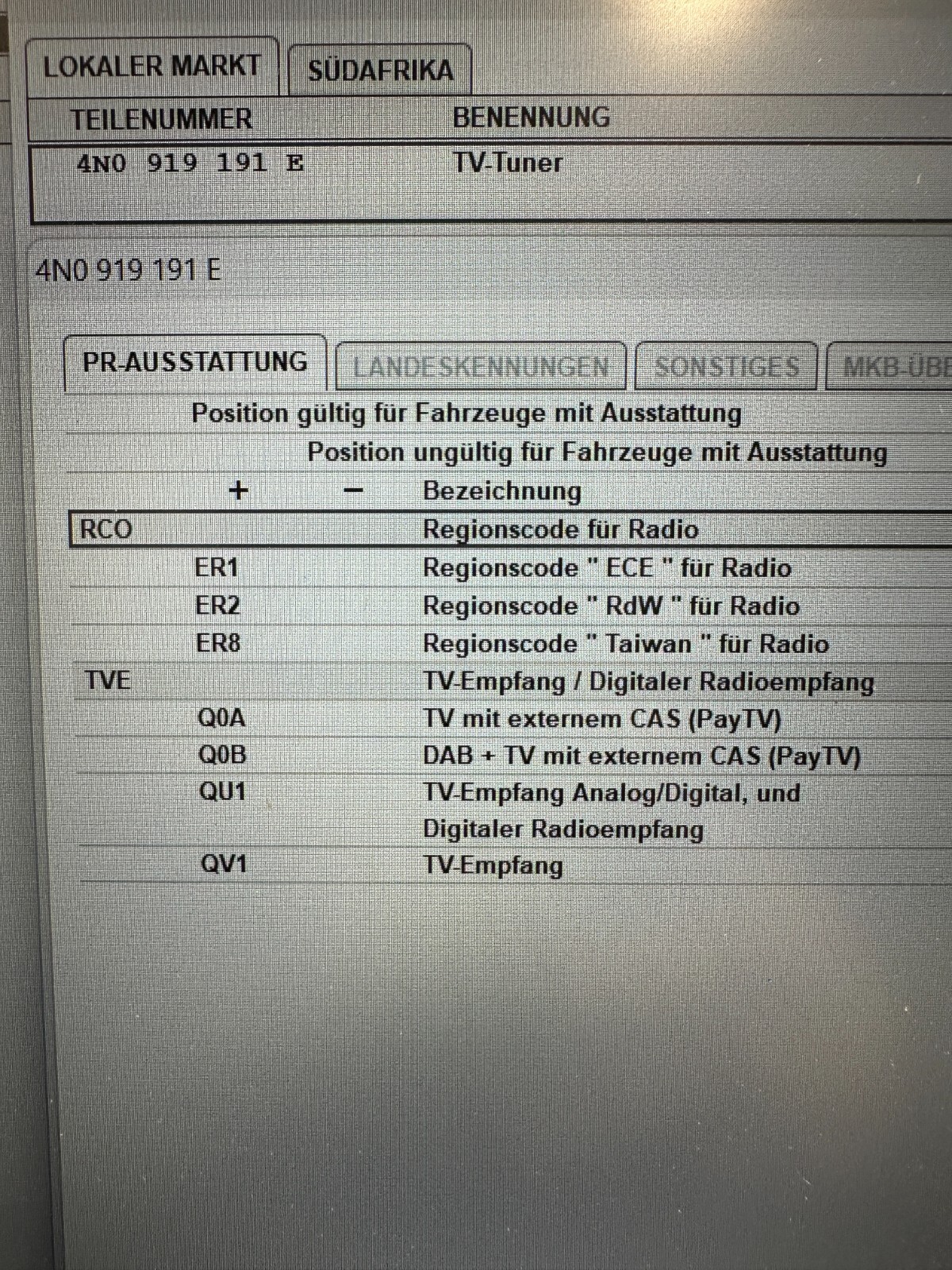 AUDI DIGITAL TV TUNER A6,A7,A8,Q7,Q8,E-TRON STEUERGERÄT TV TUNER 4N0919191E NEU! - Obrázek 22