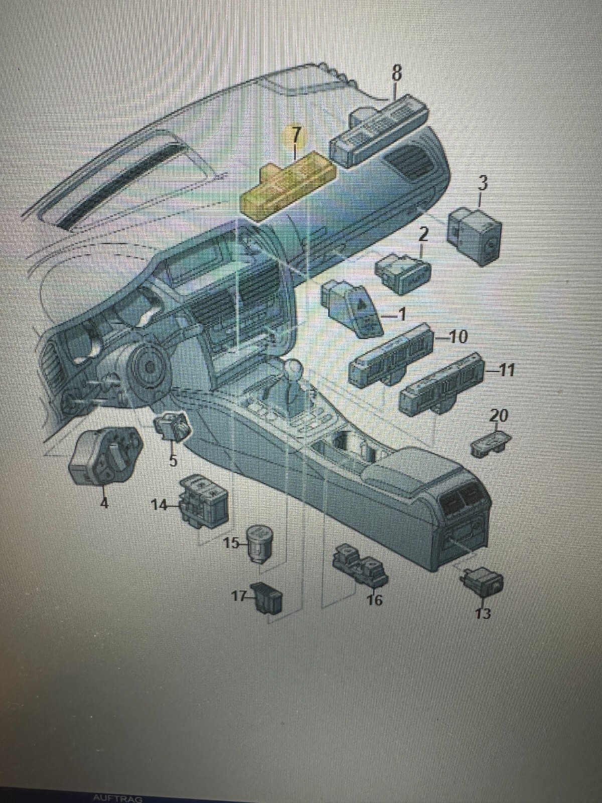 AUDI EINPARKHILFE ESP MEHRFACHSCHALTER 8K1959673G FAST NEU VOM TEST WAGEN ORIG.! - Obrázek 12