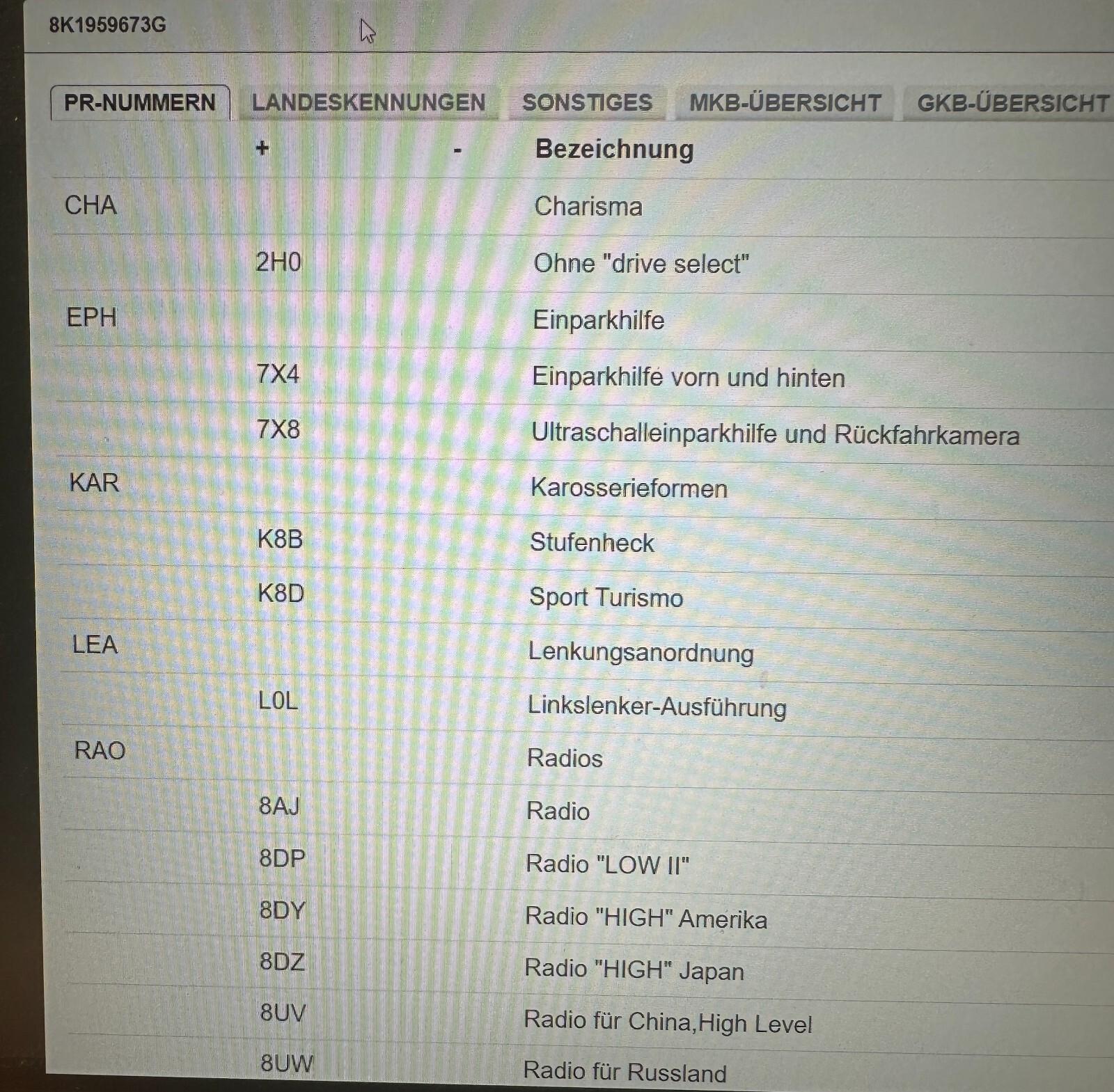 AUDI EINPARKHILFE ESP MEHRFACHSCHALTER 8K1959673G FAST NEU VOM TEST WAGEN ORIG.! - Obrázek 13