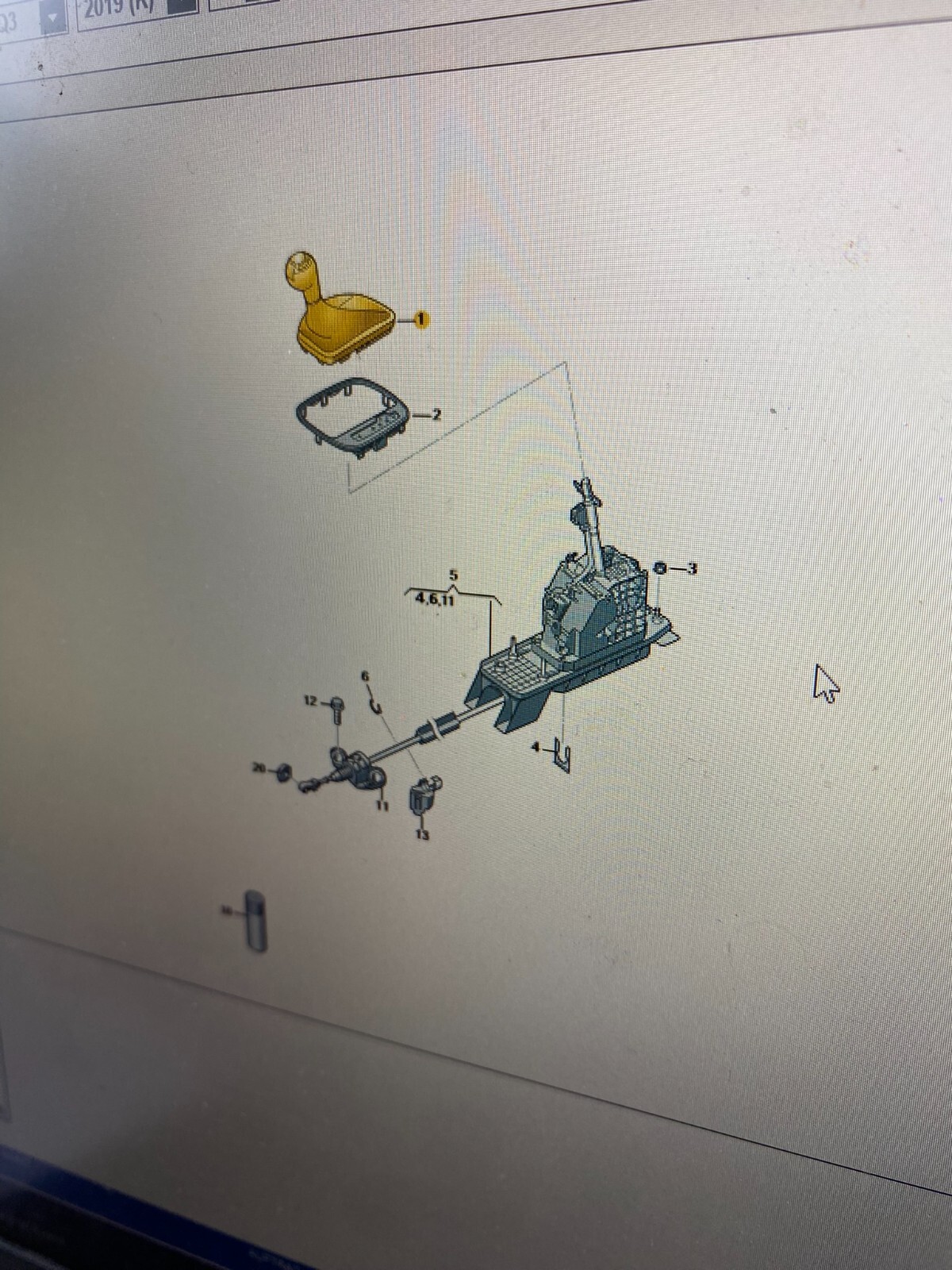 AUDI Q3 AUTOMATIK SCHALTKNAUF MIT GAMASCHE 83C713139C EHE ORIGINAL NEU! - Obrázek 8